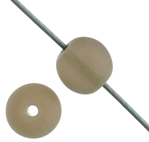 Glass 6mm Round Bead Strung Matte