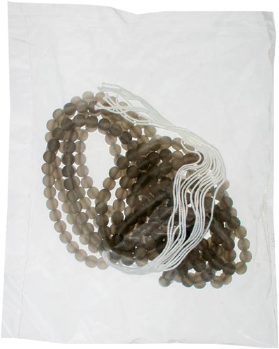 Glass 6mm Round Bead Strung Matte