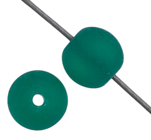 Glass 6mm Round Bead Strung Matte
