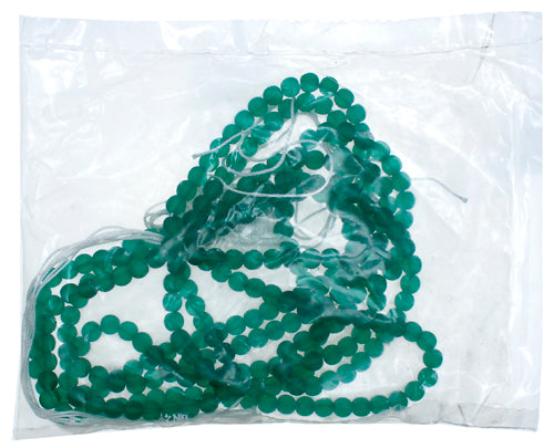 Glass 6mm Round Bead Strung Matte