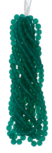 Glass 6mm Round Bead Strung Matte