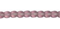 Glass 6mm Round Bead Strung Matte