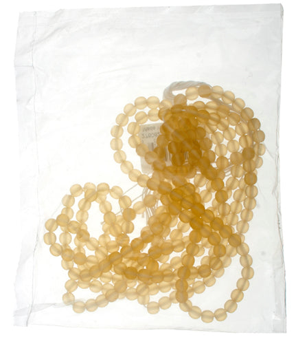 Glass 6mm Round Bead Strung Matte