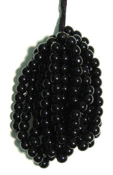 Glass 8mm Round Bead Strung - Large Hole