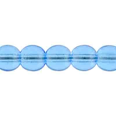 Glass 8mm Round Bead Strung - Large Hole