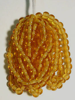 Glass 8mm Round Bead Strung - Large Hole