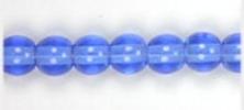 Glass 8mm Round Bead Strung - Large Hole