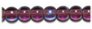 Glass 8mm Round Bead Strung - Large Hole