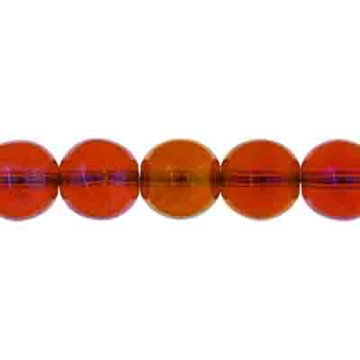 Glass 8mm Round  Bead Luster Strung