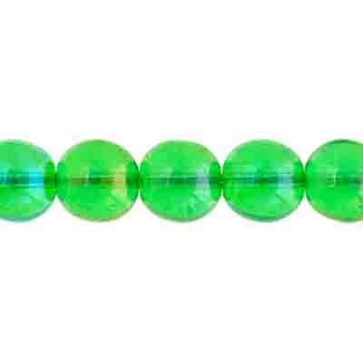 Glass 8mm Round  Bead Luster Strung