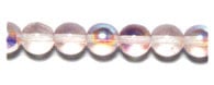 Glass 8mm Round Bead Aurora Borealis Strung 