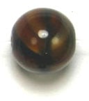 Glass 8mm 2 Tone Tigereye Round Strung 