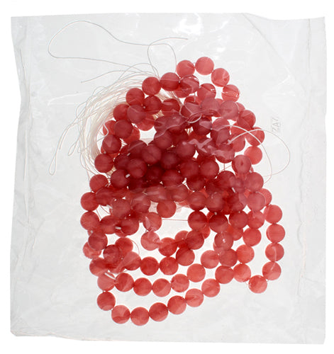 Glass 8mm Round Matt Strung 