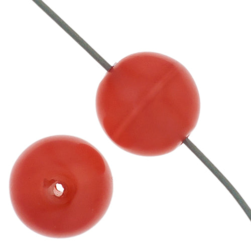 Glass 8mm Round Matt Strung 