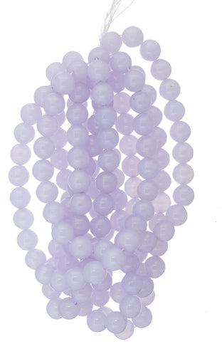 Glass 8mm Round Bead Opaque Strung 
