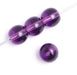 Glass 8mm Round Bead Transparent Strung 