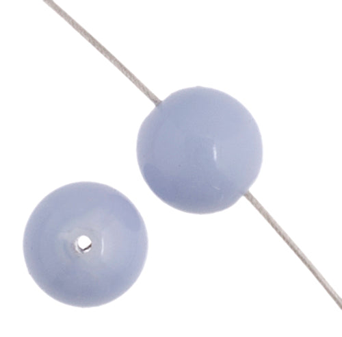 Czech Glass Beads 8in Strand Violet Monet