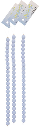 Czech Glass Beads 8in Strand Violet Monet