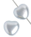 Glass Pearls Hearts 8mm  - Loose