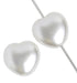 Glass Pearls Hearts 8mm  - Loose