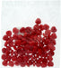 Glass Heart Bead 8mm Red