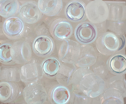 Czech Glass Crowbead 9mm Transparent 