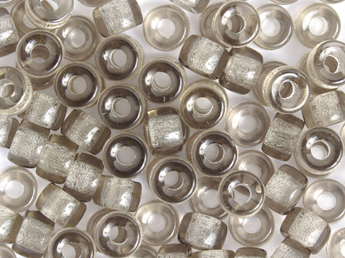 Czech Glass Crowbead 9mm Transparent