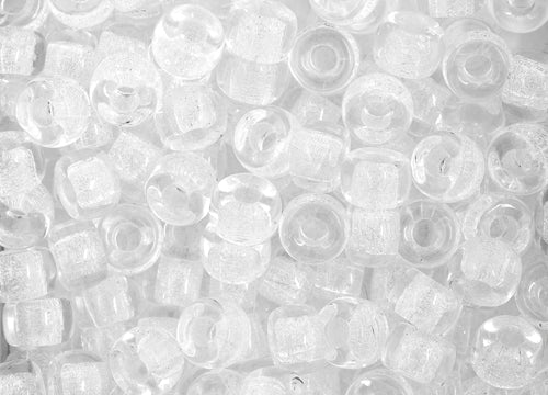 Czech Glass Mini Crowbead 6mm Transparent