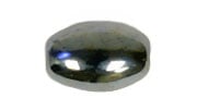 Glass Bead Oval 8x5mm Hematite