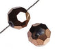 Glass Round Facetted Bead 8mm 16in Strand Bronze