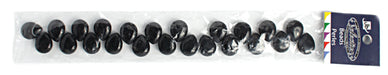 Glass Bead Drop 15x12mm 8" Strand (Approx.22pcs) Jet