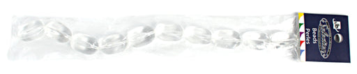 Glass Bead Oblong 13x21mm 8" Strand (Approx.10pcs) Crystal