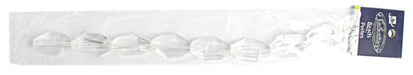 Glass Bead Facetted 20x27mm 8in Strung . (Approx.8pcs) Crystal