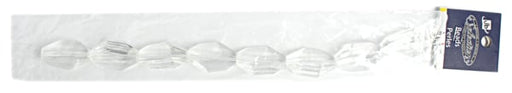 Glass Bead Facetted 20x27mm 8in Strung . (Approx.8pcs) Crystal
