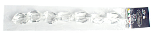 Glass Bead Facetted 22x28mm 8" Strung (Approx. 7pcs) Crystal