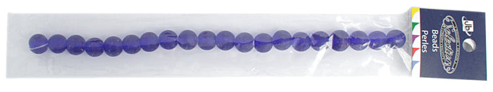 Glass Bead Round 10mm 8" Strand Matte