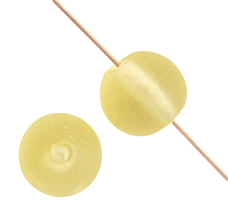 Glass Bead Round 10mm 8" Strand Matte