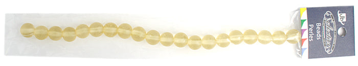 Glass Bead Round 10mm 8" Strand Matte