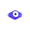 Glass Evil Eye Diamond Shape 15x17mm 8in (Approx.12pcs) Blue