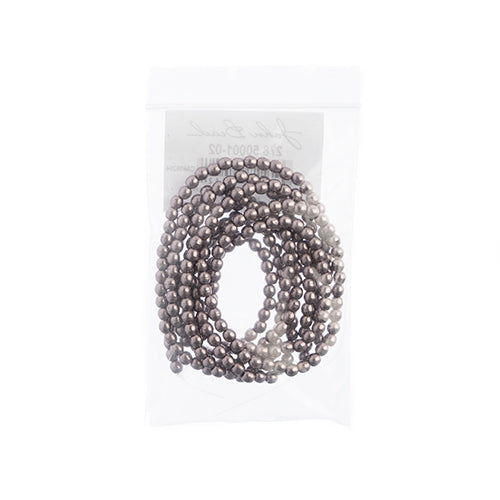 Czechmates - Round Beads 3mm 100pcs Saturated Metallic 