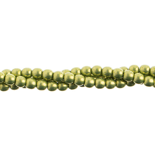 Czechmates - Round Beads 8mm 25pcs Saturated Metallic