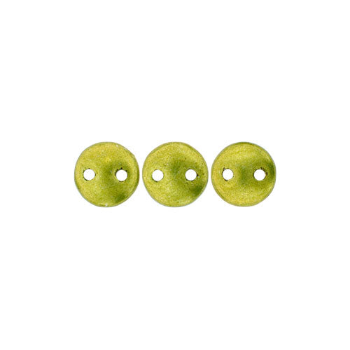 Czechmates 2-Hole Lentil 6mm 50pcs Opaque