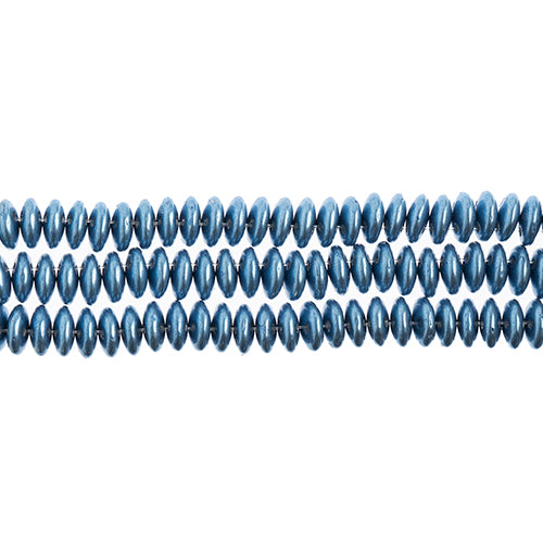 Czechmates 2-Hole Lentil 6mm 50pcs Opaque