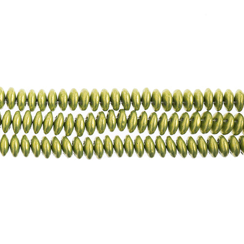 Czechmates 2-Hole Lentil 6mm 50pcs Opaque