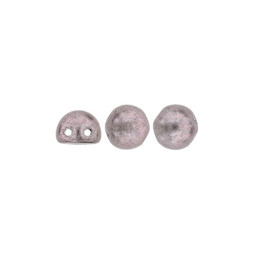 Czechmates Cabochon 2Hole 7mm 50g Opaque