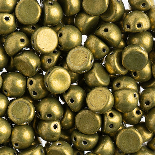 Czechmates Cabochon 2Hole 7mm 50g Opaque