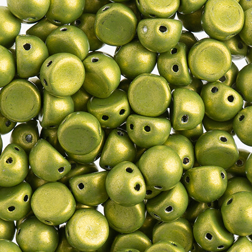 Czechmates Cabochon 2Hole 7mm 50g Opaque