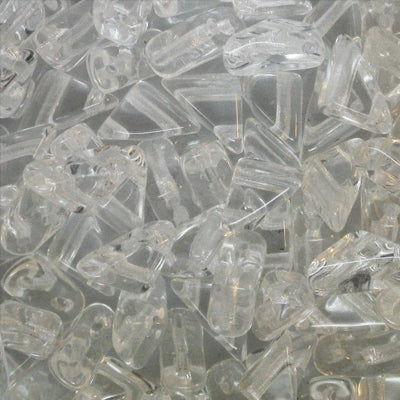 Czech Glass Tango Bead 2-Hole 6mm apx 5.3g - Transparent Shades