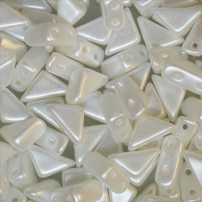 Czech Glass Tango Bead 2-Hole 6mm 50g - Airy Pearl Shades