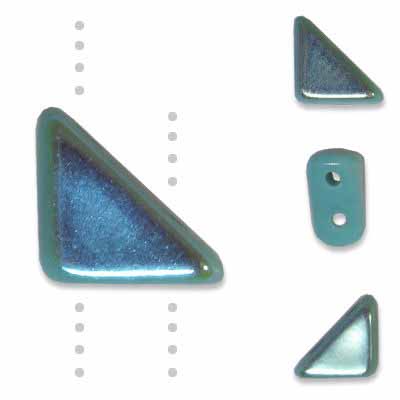 Czech Glass Tango Bead 2-Hole 6mm 50g - Turquoise Shades